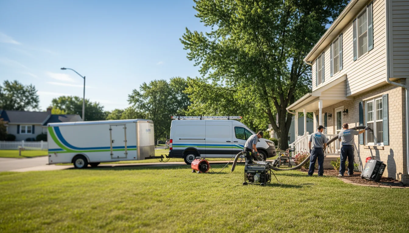 Flooded Basement Restoration And Cleanup With Repair in Lake, MI near me